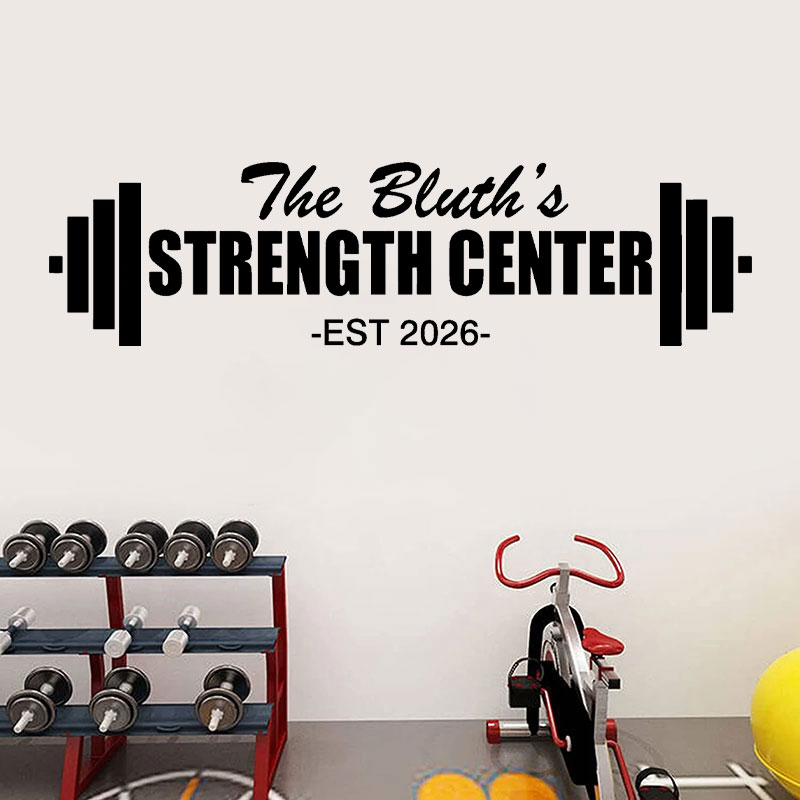 Home Gym Design Ideas - Персонализированная наклейка с именем для домашнего