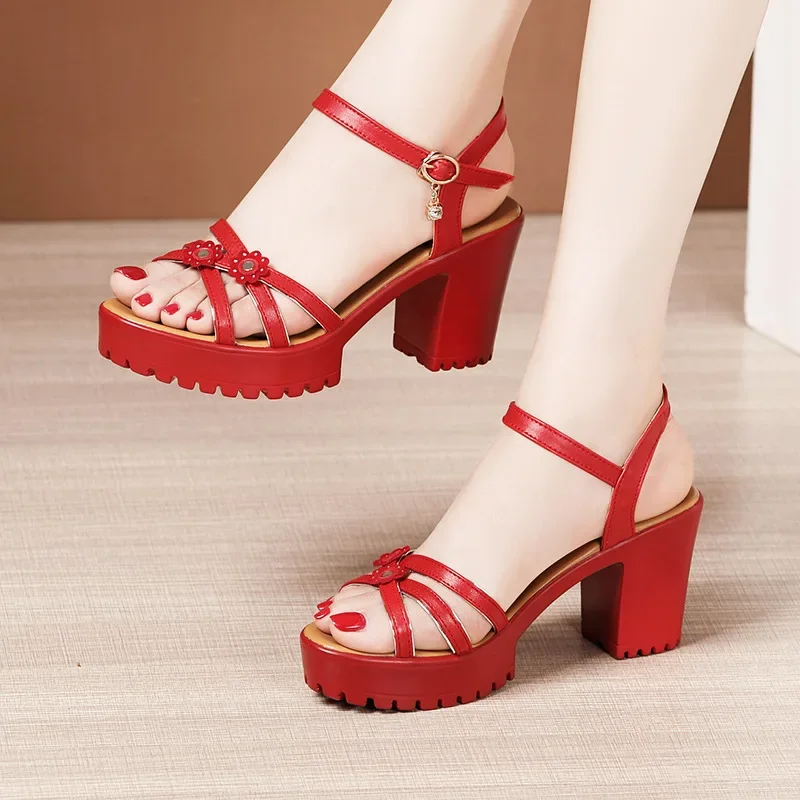 Ankle Strap Attachment - Элегантные кожаные босоножки на платформе с