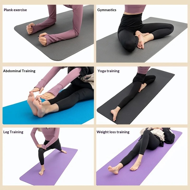 Утолщенный нескользящий коврик – обзор и цена Home Gym Yoga Mat